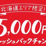北海道エリア限定でJCBのカードを利用すると抽選で5,000円キャッシュバックキャンペーンを実施