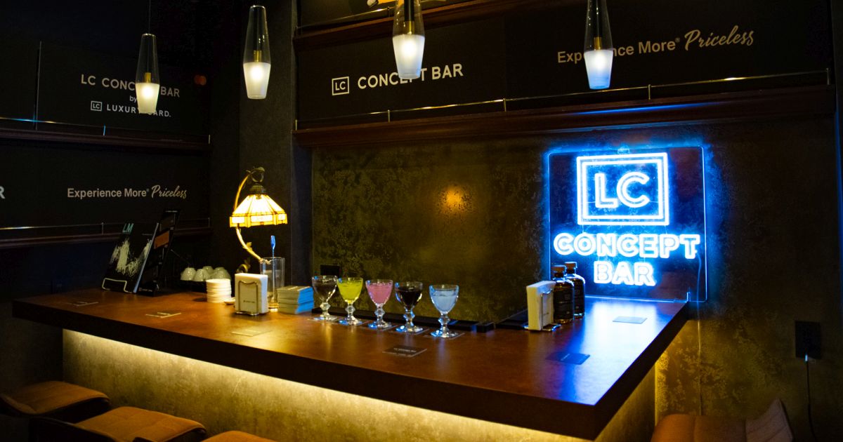 ラグジュアリーカード、LC Concept Barを東京・日比谷に期間限定オープン